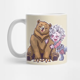 Chibi Astarion and bear - Baldurs Gate 3 Mug